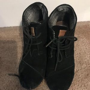 Toms Black wedged